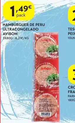 Spar Hambúrger de peru avibom promoção