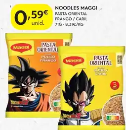 Spar Noodles maggi pasta oriental frango / caril promoção