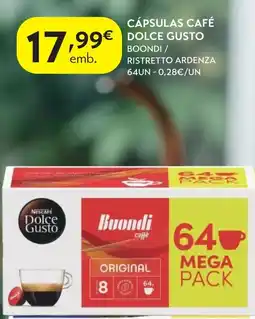 Spar Cápsulas café dolce gusto boondi / ristretto ardenza promoção