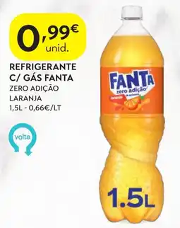 Spar refrigerante c/ gás fanta zero adição laranja promoção