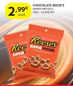 Spar Chocolate reese's dipped pretzels promoção