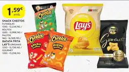 Spar Snack cheetos or batata frita lay's promoção