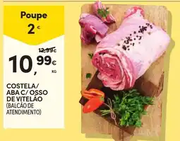 Continente Costela/aba c/ osso de vitelão (balcão de atendimento) promoção