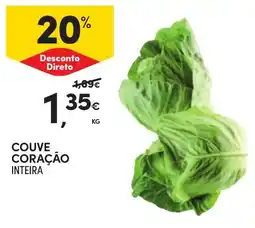 Continente couve coração inteira promoção