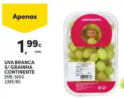 Continente Uva branca s/ grainha continente promoção