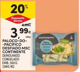 Continente paloco-do-pacifico desfiado msc continente promoção