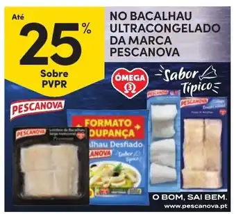 Continente Bacalhau ultracongelado pescanova promoção