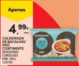 Continente Caldeirada de bacalhau msc continente demolhado congelado promoção