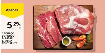 Continente Cachaco de porco promoção