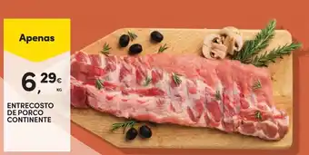 Continente Entrecosto de porco continente promoção