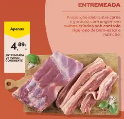 Continente Entremeada de porco continente promoção