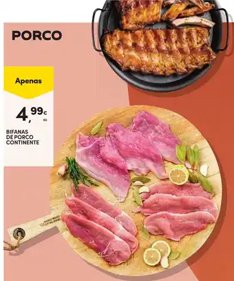 Continente Bifanas de porco continente promoção