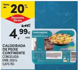 Continente Caldeirada de peixe continente promoção