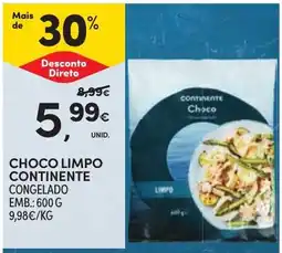 Continente choco limpo continente promoção