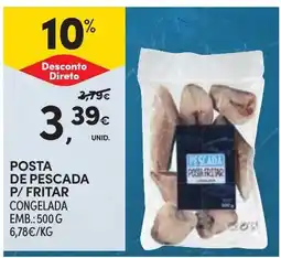 Continente Posta de pesca p/ fritar promoção
