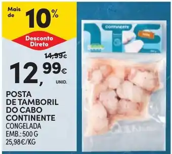 Continente Posta de tamboril do cabo continente promoção