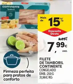 Continente filete de tamboril continente promoção