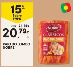 Continente Paio do lombo nobre promoção