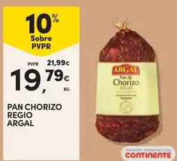 Continente Pan chorizo regio argal promoção