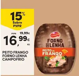 Continente peito frango forno lenha campo frio promoção