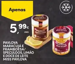 Continente Pavlova maracujá e framboesa/ speculoos, limão e doce de leite miss pavlova promoção