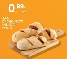 Continente Pão c/ chouriço promoção