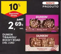 Continente dunkin tiramisu/rocky road promoção