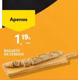 Continente Baguete de cereais promoção