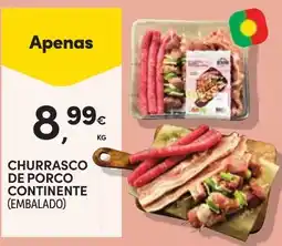 Continente Churrasco de porco continente (embalado) promoção