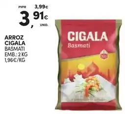 Continente Arroz Cigala Basmati promoção
