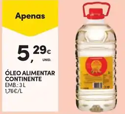 Continente Óleo alimentar continente promoção