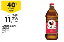 Continente Azeite subtil gallo promoção