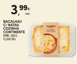 Continente Bacalhau c/ natas cozinha continente promoção