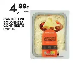Continente Cannelloni Bolonhesa Continente promoção