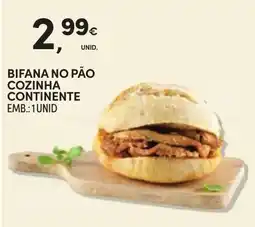 Continente Bifana no pão cozinha continente promoção