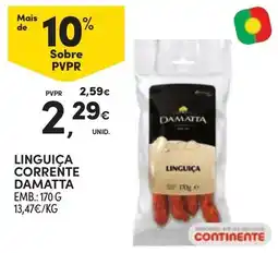 Continente Linguiça corrente damatta promoção