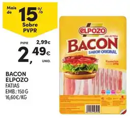 Continente Bacon elpozo promoção