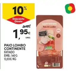 Continente Paio lombo continente promoção