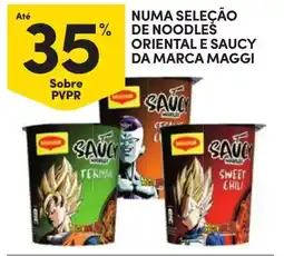 Continente noodle's oriental e saucy da marca maggi promoção