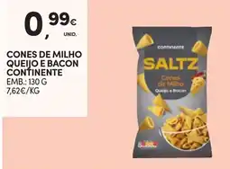 Continente cones de milho queijo e bacon continente promoção