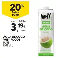 Continente Água de coco why foods promoção