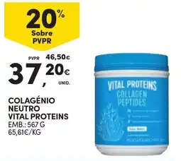 Continente colagénio neutro vital proteins promoção