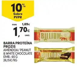 Continente Barra proteína prozis promoção
