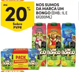 Continente sumos da marca um bongo promoção