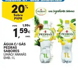 Continente água c/ gás pedras sabores promoção