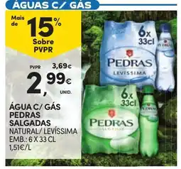 Continente Água c/ gás pedras salgadas promoção