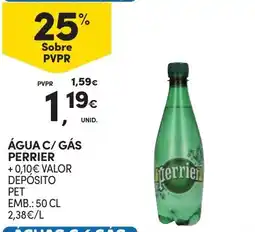 Continente Água c/ gás perrier promoção