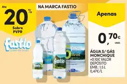 Continente Água s/ gás monchique fastio promoção