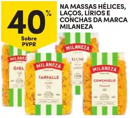 Continente massas hípicas laços lírios e conchas da marca milaneza promoção