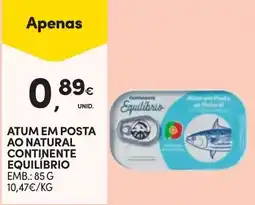 Continente atum em posta ao natural continente equilíbrio promoção